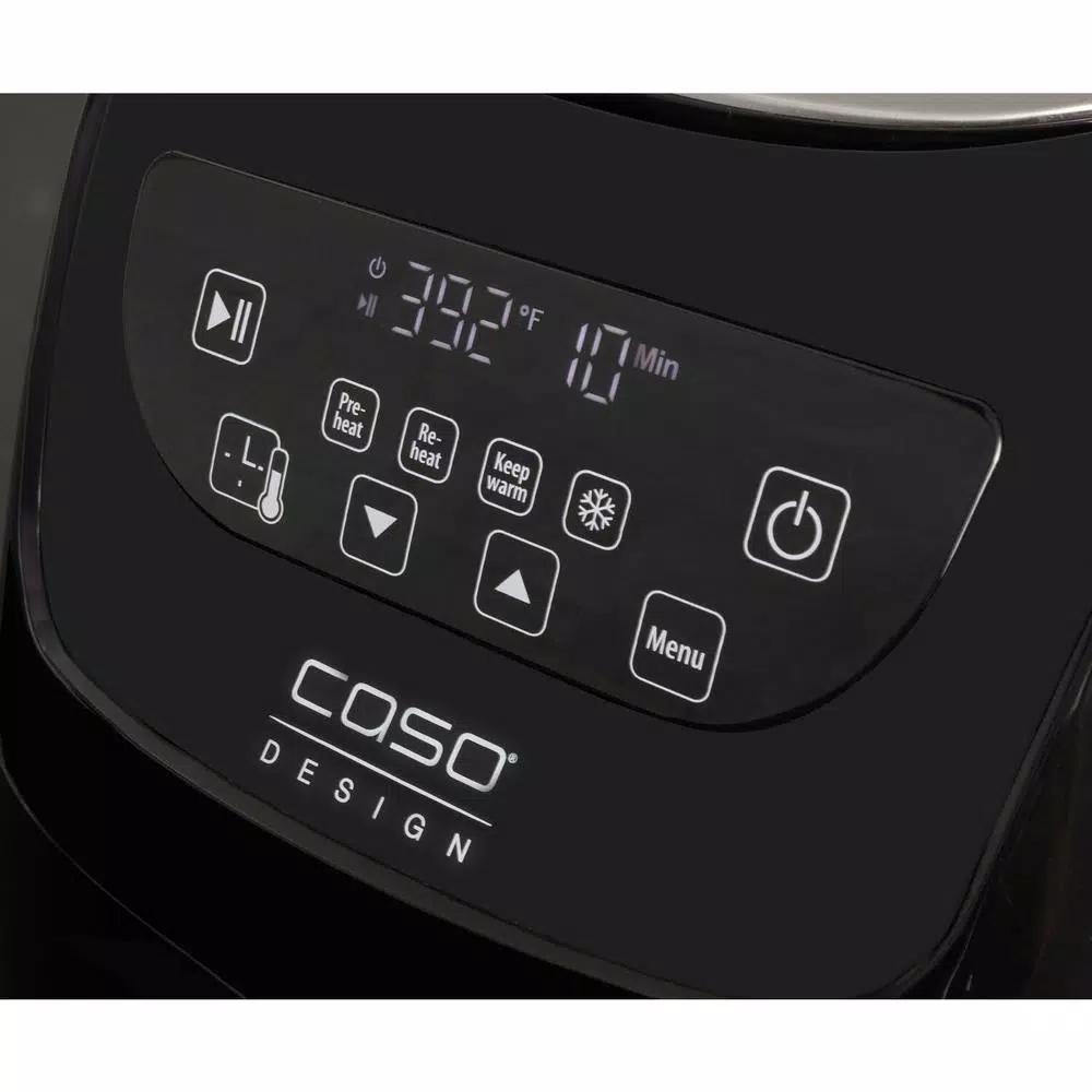 Caso Design AF 350 3.2 Qt. Convection Air Fryer with Barbecue Accessories, Black