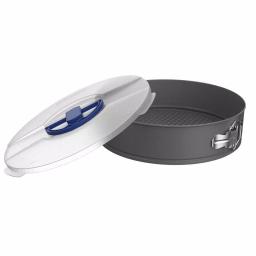 Classic Cuisine 10 in. Nonstick Carbon Steel Springform Cake Pan and Lid Set, 2-Piece thumbnail 3