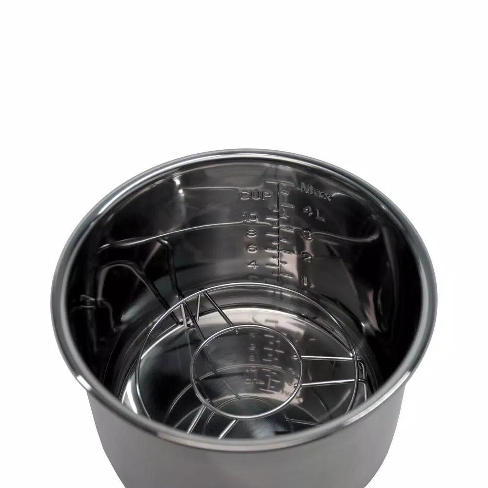 Magic Chef 6 Qt. Stainless Steel 7-in-1 Electric Multi-Cooker and Pressure Cooker