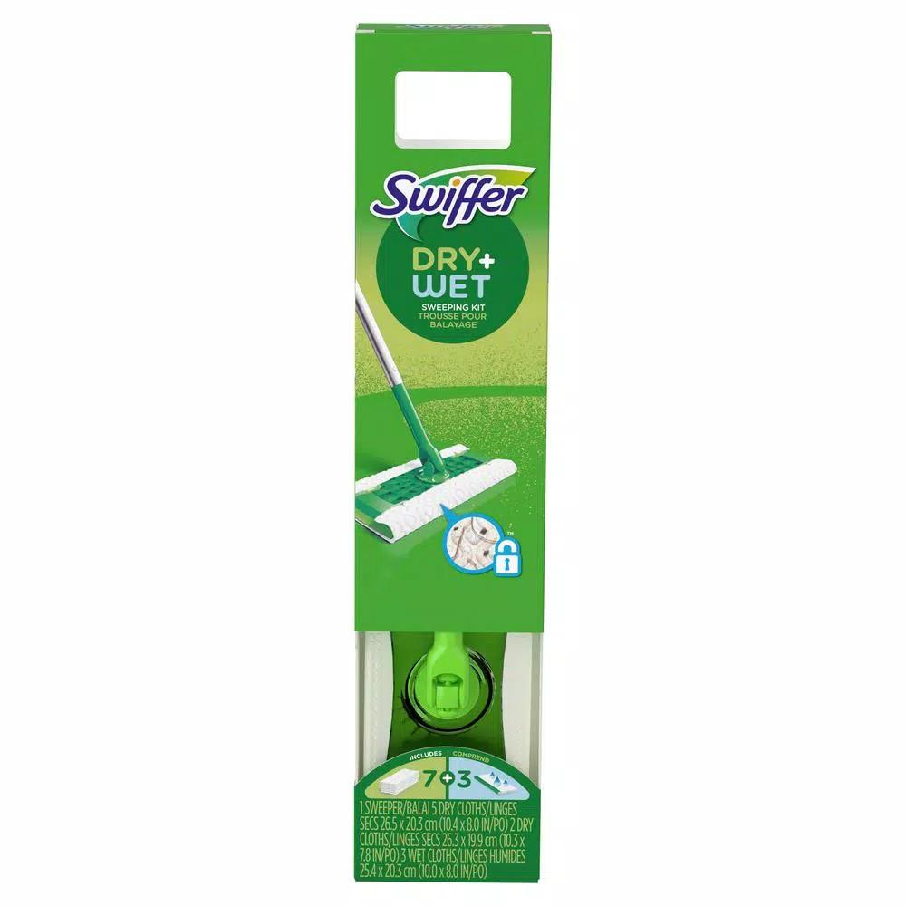 Swiffer Sweeper 2-in-1 Dry and Wet Mop Starter Kit with Microfiber Flat Mop Head