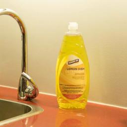 Genuine Joe Heavy-Duty Lemon Dish Detergent, 38 oz. Liquid Concentrate thumbnail 2