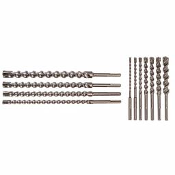 Kateya Carbide Tipped SDS MAX Masonry Drill Bit Set, 11-Piece thumbnail 2