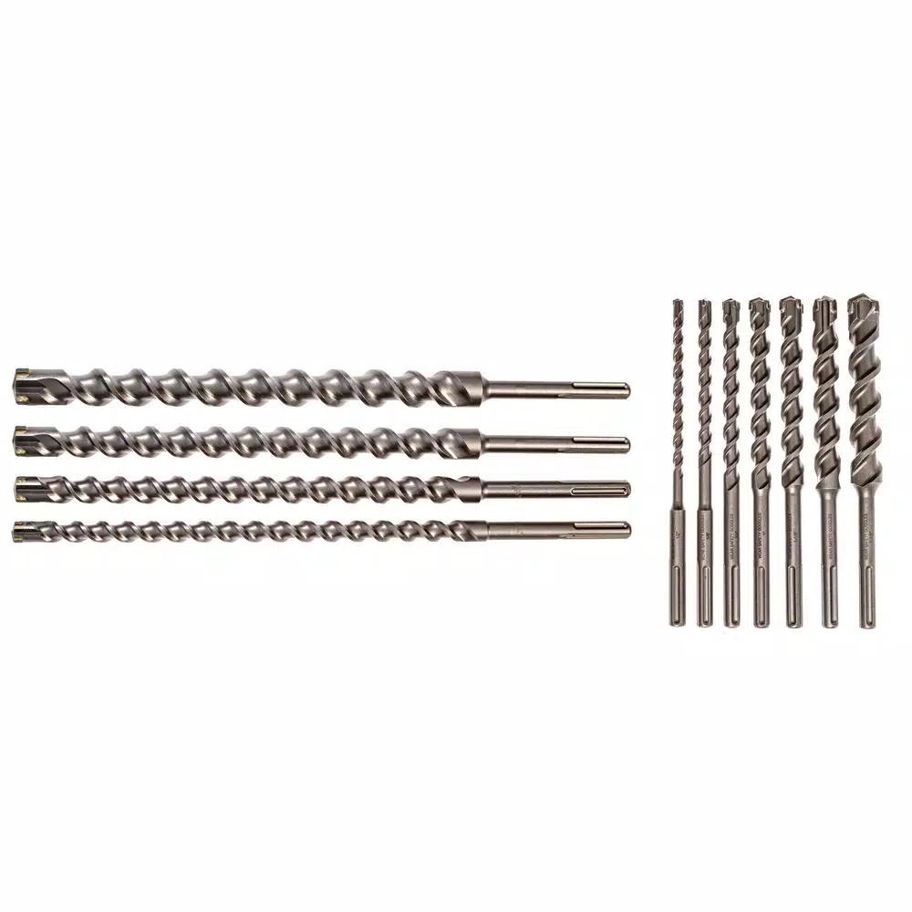 Kateya Carbide Tipped SDS MAX Masonry Drill Bit Set, 11-Piece