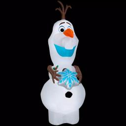 Disney Frozen 11 ft. Pre-Lit Inflatable Olaf with Snowflake Airblown Holiday Decoration thumbnail 8