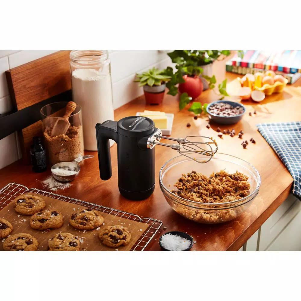 KitchenAid Cordless 7-Speed Hand Mixer, Black Matte