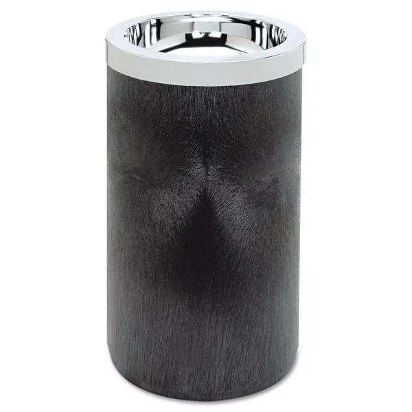 Rubbermaid Commercial Products 1 Gal. Black Smoking Urn with Metal Ashtray Top