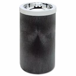 Rubbermaid Commercial Products 1 Gal. Black Smoking Urn with Metal Ashtray Top thumbnail 1