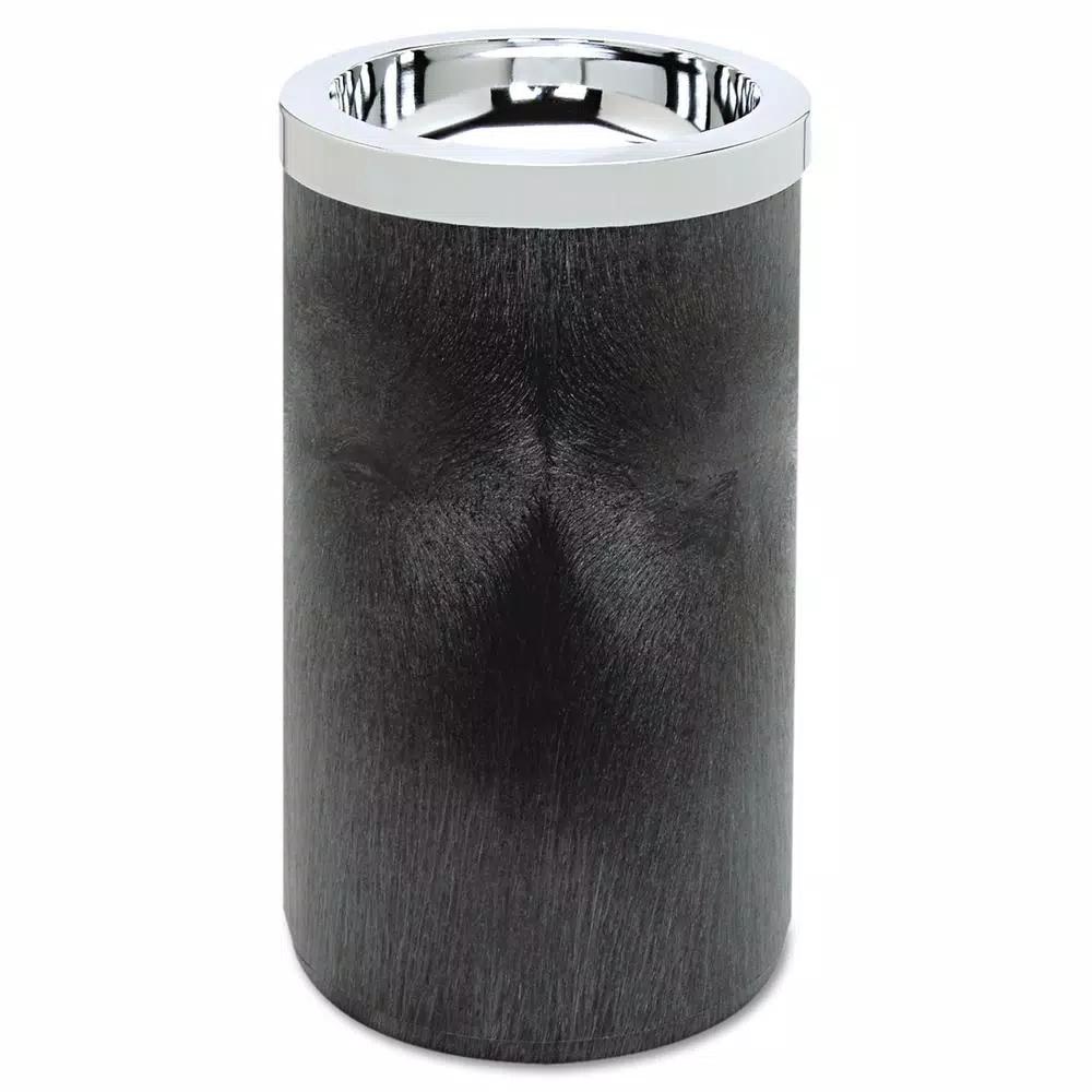 Rubbermaid Commercial Products 1 Gal. Black Smoking Urn with Metal Ashtray Top