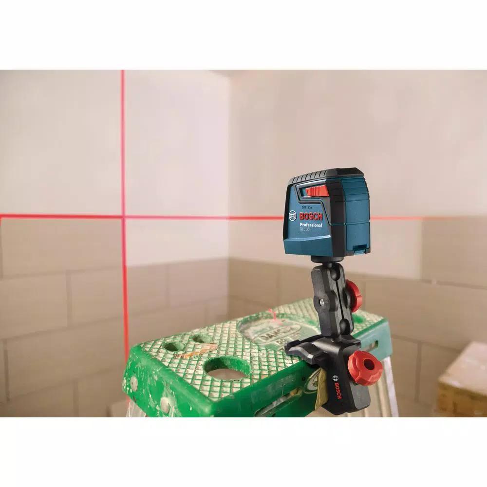 Bosch GLL30-RT Self-Leveling Cross-Line Laser Level Kit, 30 ft. Range, Factory Reconditioned