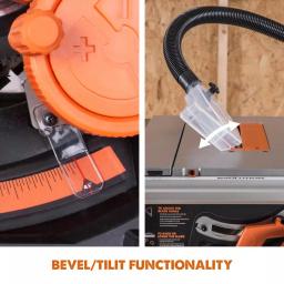 Evolution Power Tools RAGE5-S 15 Amp 10 in. Multi-Material Table Saw with Folding Stand thumbnail 8