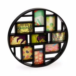 Umbra Luna Black Collage Picture Frame - Holds Nine 4x6 Photos thumbnail 2