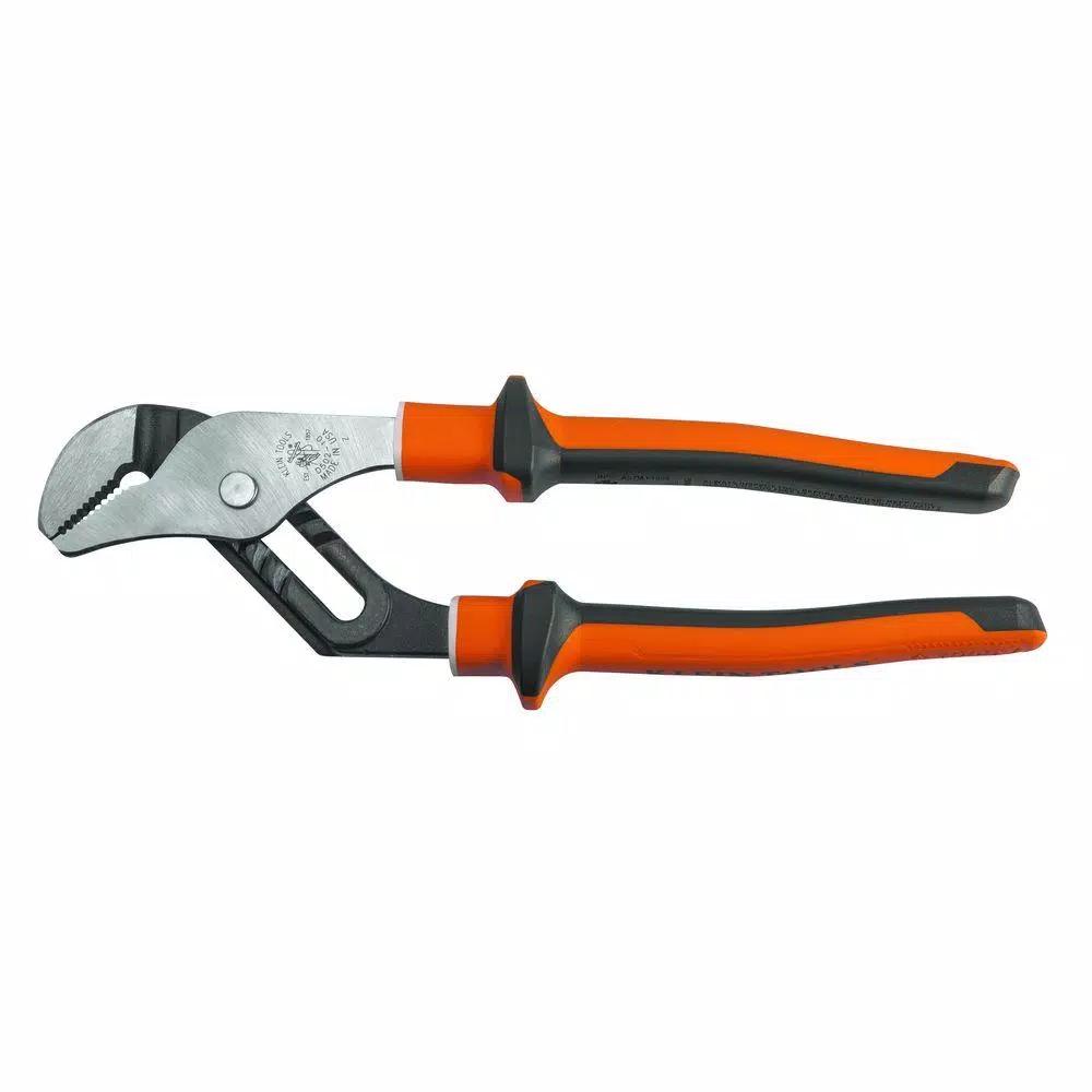 Klein Tools 10 in. Insulated Tongue and Groove Pump Pliers, 1000V Rated