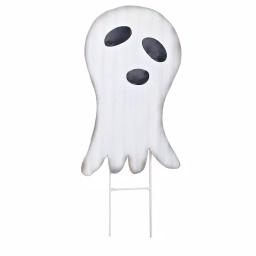 Worth Imports 23 in. Metal Halloween Ghost Yard Stake Decor, Set of 2 thumbnail 1
