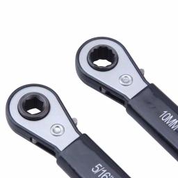 Steel Core 2-Piece Reversible Side Terminal Battery Ratchet Wrench Set, 5/16 in. and 10 mm thumbnail 2