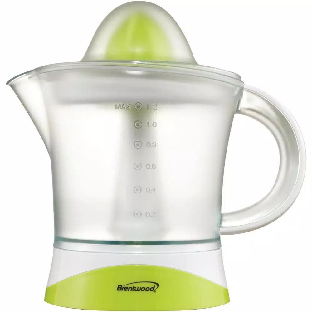 Brentwood 40 oz. Electric Citrus Juicer, Green Modern Style
