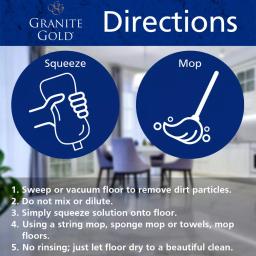 Granite Gold Squeeze and Mop Floor Cleaner, 32 oz. - For Natural Stone, Marble, and Tile thumbnail 6