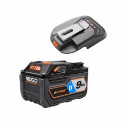 RIDGID 18V OCTANE 9.0 Ah Bluetooth Lithium-Ion Battery & USB Portable Power Source Combo Kit thumbnail 1
