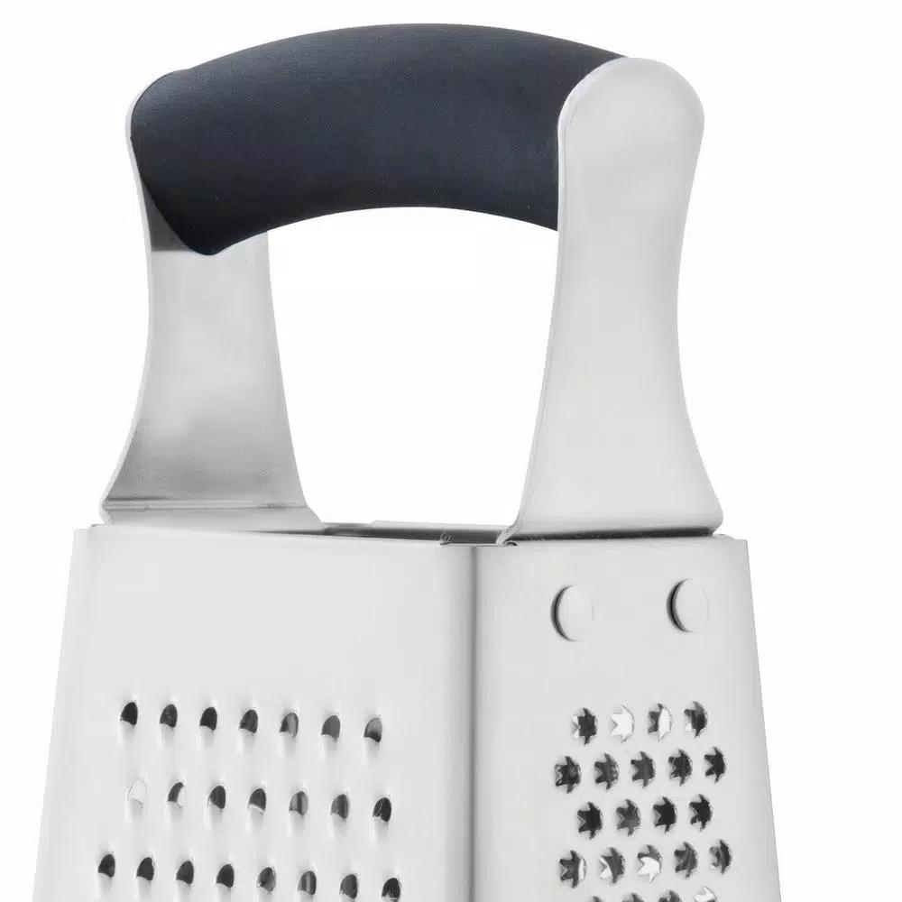 BergHOFF Essentials 4-Sided Stainless Steel Grater with Top Handle