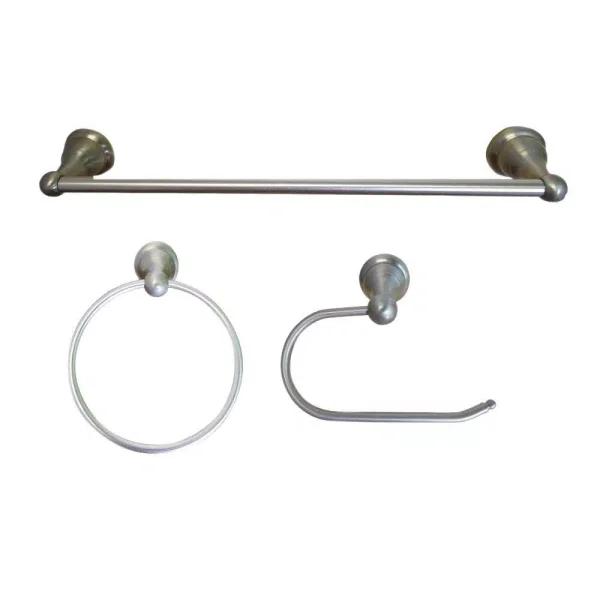 ARISTA Summit Collection 3-Piece Bathroom Hardware Kit, Satin Nickel