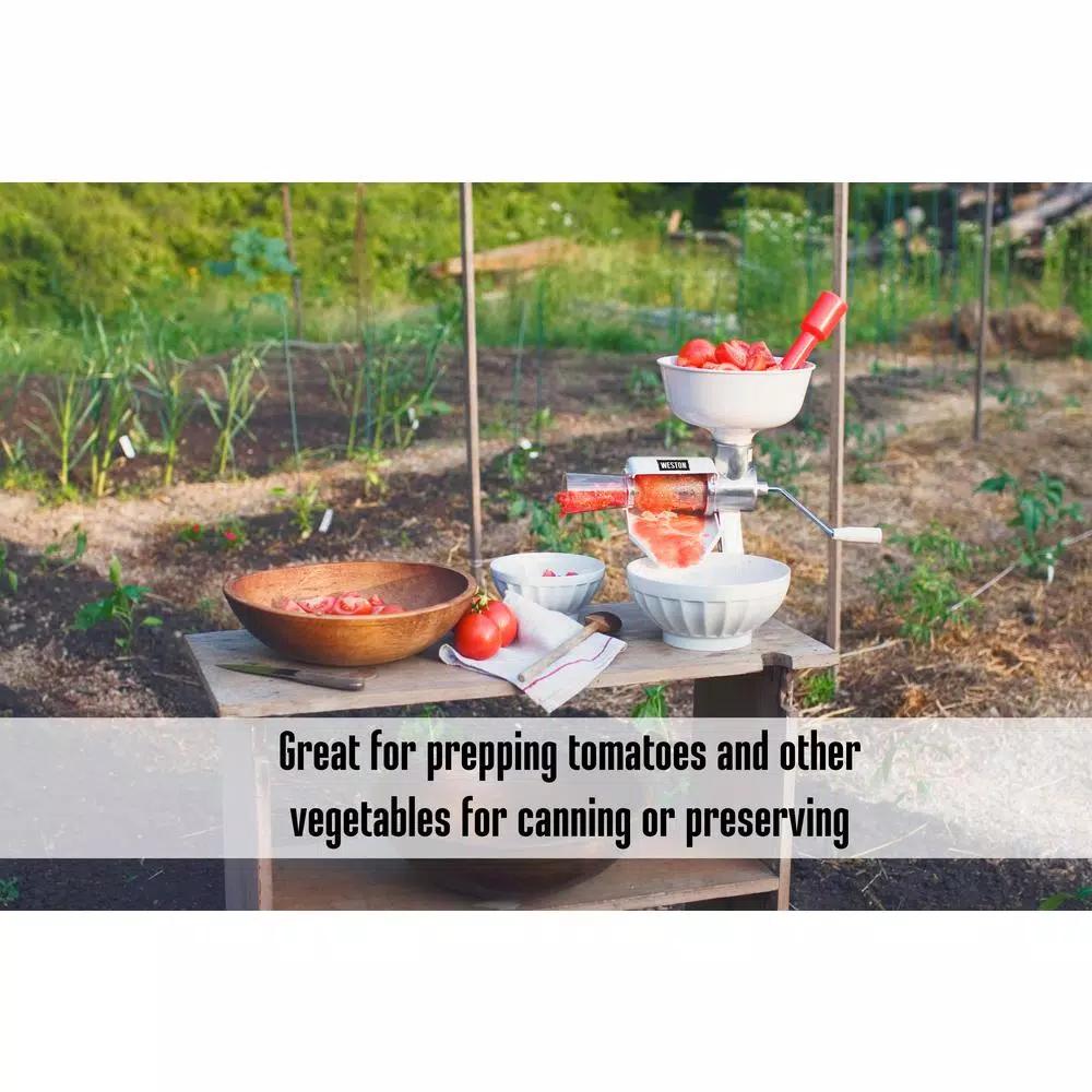 Weston Tomato Strainer and Fruit Press Sauce Maker with Stainless Steel Screen