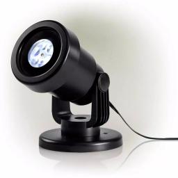 Alpine Corporation Christmas Rotating Snowflake LED Projector, Cool White Lights thumbnail 12