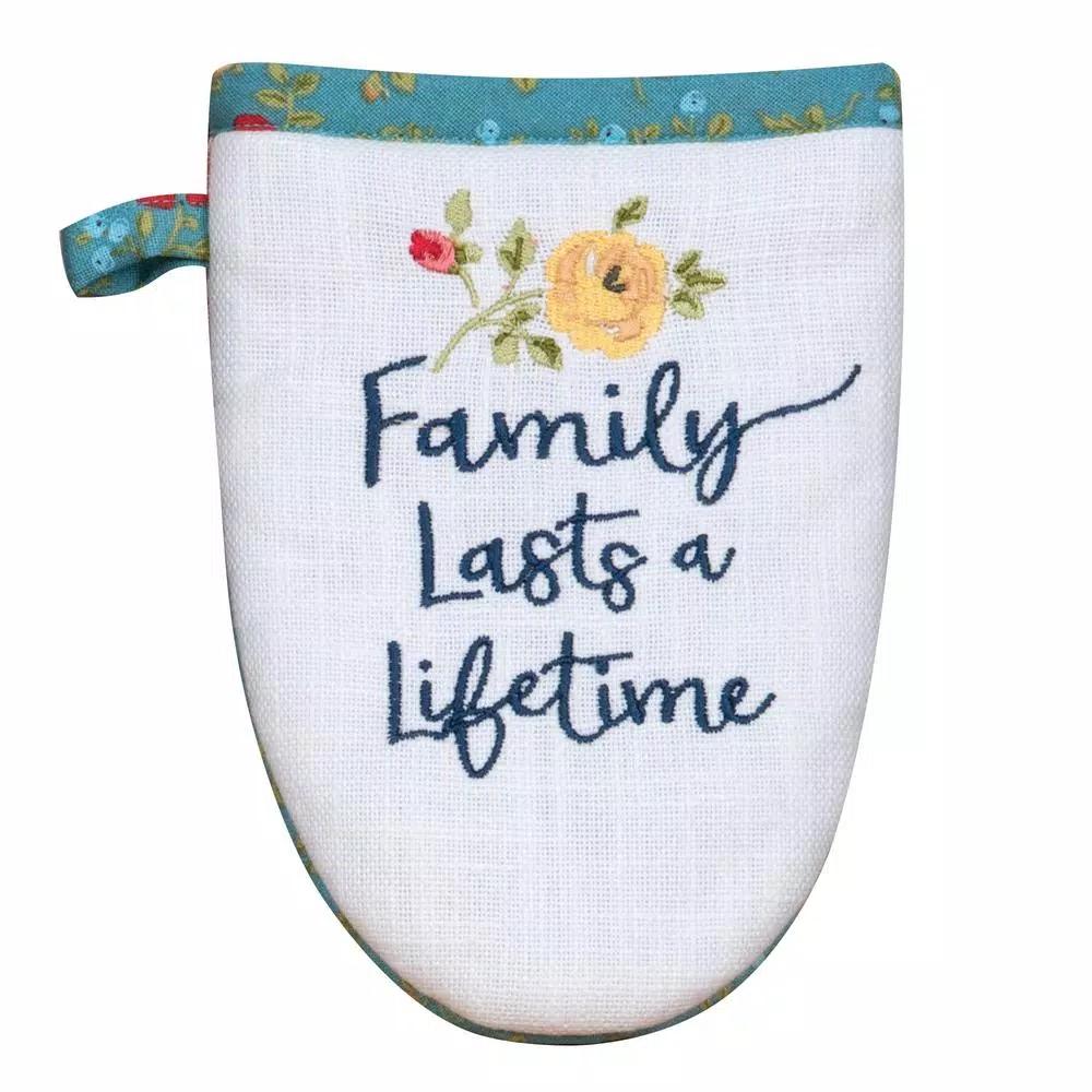 Kay Dee Lisa Audit Country Cotton Fresh Kitchen Textile Set of 4 - Floral Watercolor Design