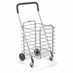 Polder Superlight Shopping Cart, Lightweight Aluminum Grocery & Utility Cart with 360° Swivel Wheels thumbnail 1