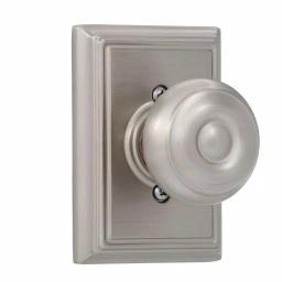Schlage Georgian Satin Nickel Dummy Door Knob with Addison Trim thumbnail 1