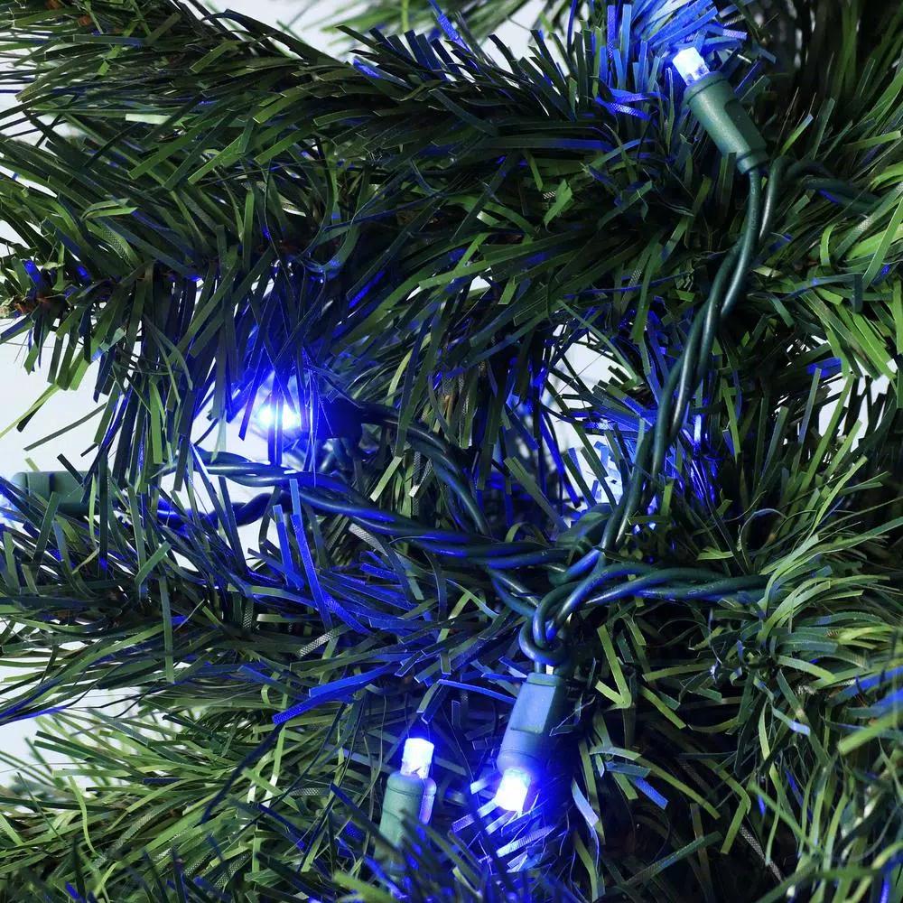 Sunnydaze Decor 22 ft. Blue LED Angle String Lights, 70 Count, Indoor/Outdoor Multi-Seasonal Decor