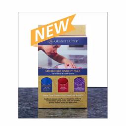 Granite Gold Microfiber Cloth Variety Pack for Stone Cleaning, Sealing, and Polishing, 3-Pack thumbnail 1