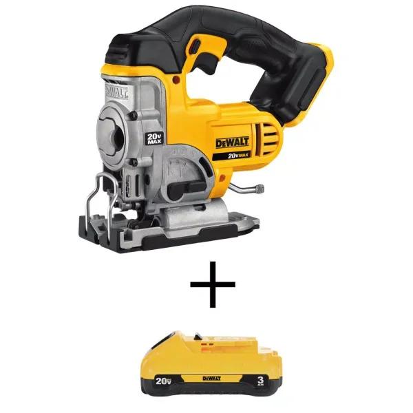 DEWALT 20V MAX Cordless Jig Saw Kit with 3.0 Ah Lithium-Ion Battery