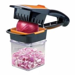 As Seen on TV Nutri Chopper 5-in-1 Compact Portable Handheld Kitchen Slicer with Storage Container thumbnail 2