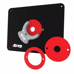Kreg Precision Router Table Insert Plate with Level-Loc Reducing Rings, Non-Predrilled thumbnail 5