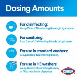 Clorox Regular Concentrated Liquid Bleach, 121 oz (2-Pack) thumbnail 6