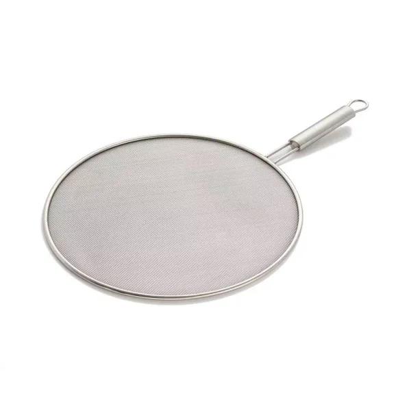 ExcelSteel 13 in. Stainless Steel Fine Mesh Splatter Screen with Solid Stay-Cool Handle