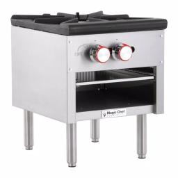 Magic Chef Commercial Single Burner Natural Gas Stock Pot Range, 80,000 BTU, Stainless Steel thumbnail 3