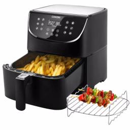 Cosori 5.8 Qt. Smart Air Fryer with Skewer Rack, WiFi & Alexa Compatible, Black thumbnail 2
