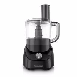 BLACK+DECKER 8-Cup 2-Speed Food Processor with S-Blade and Reversible Disc, Black thumbnail 6