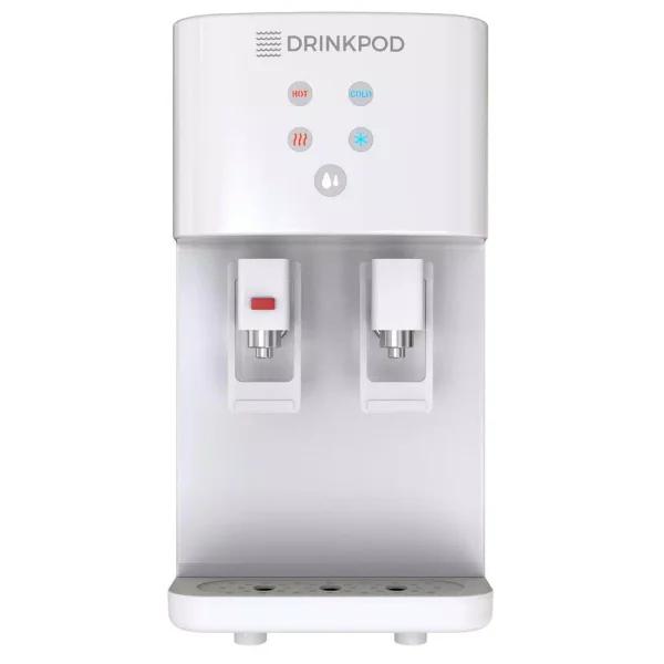 DRINKPOD 2000 Series Bottleless Water Filtration Cooler, 4-Stage Purification, White