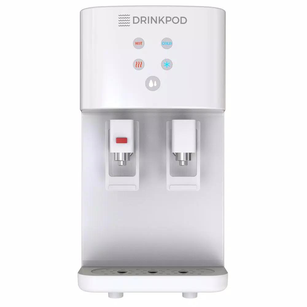 DRINKPOD 2000 Series Bottleless Water Filtration Cooler, 4-Stage Purification, White