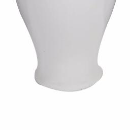 Benjara Large Decorative White Porcelain Ginger Jar with Lid thumbnail 4