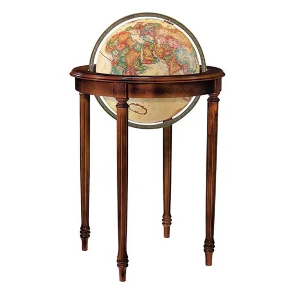 Replogle Regency 16 in. Standing Political Floor Globe with Walnut Hardwood Stand