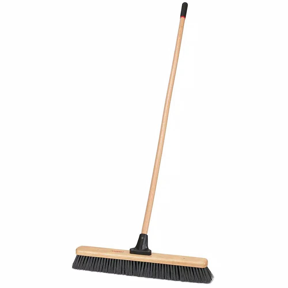 Harper 24 in. Wet/Dry Push Broom with 60 in. Hardwood Handle