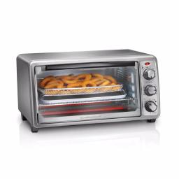 Hamilton Beach Sure-Crisp 1440W 6-Slice Air Fryer Toaster Oven, Stainless Steel thumbnail 3