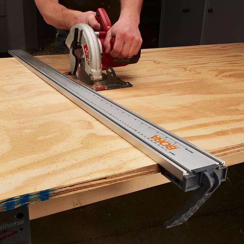 BORA WTX Cutting System with 24 in. and 50 in. Clamp Edges, 50 in. Extension, Connectors, and Saw Plate