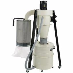 Shop Fox 1-1/2 HP Portable Cyclone Dust Collector, 806 CFM, 20 Gal. Drum thumbnail 3