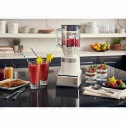 Braun PureMix 1000W Countertop Blender with 56 oz. Thermal Resistant Glass Jug, White and Stainless Steel thumbnail 5