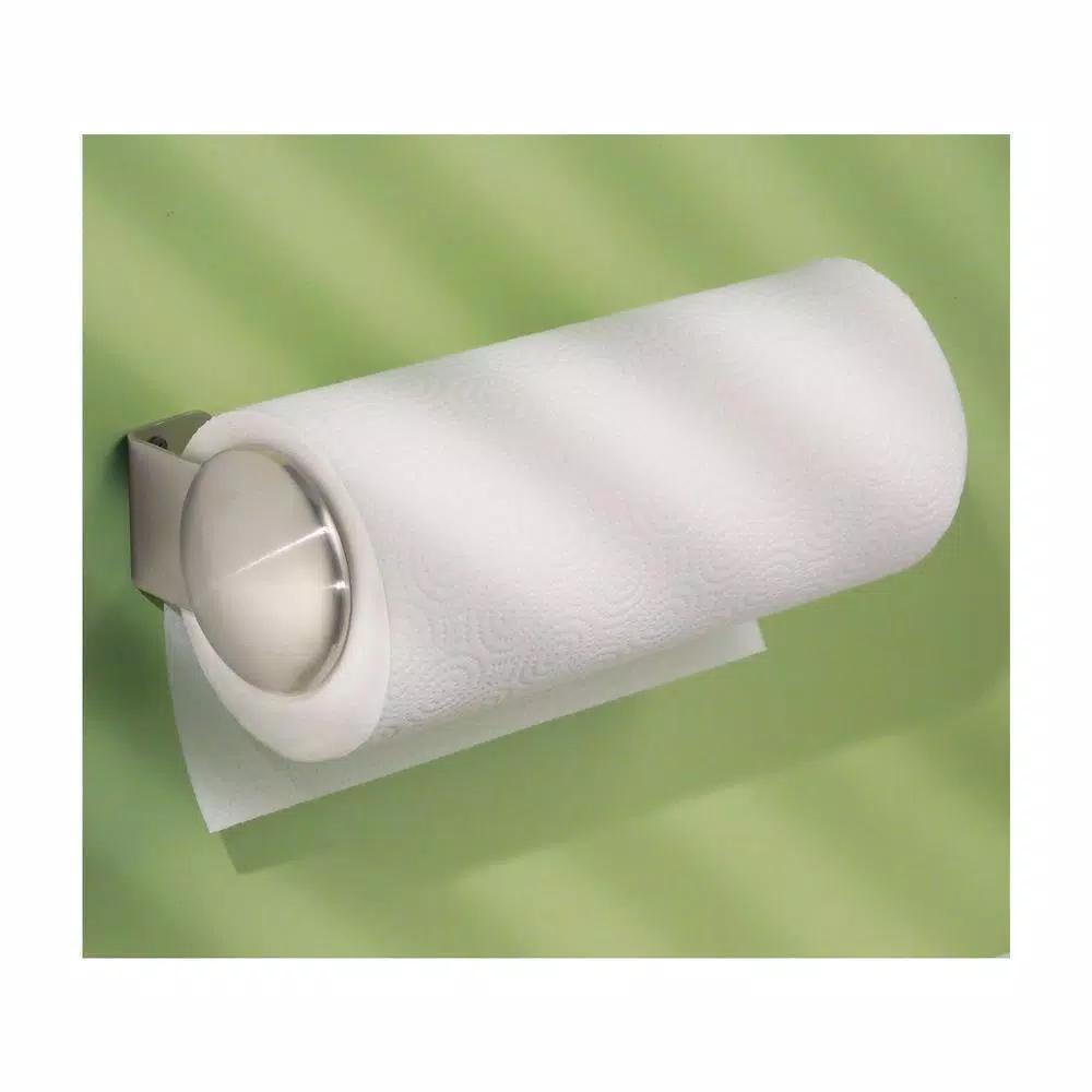 interDesign Forma Koni Wall Mount Paper Towel Holder, Brushed Stainless Steel