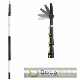 DocaPole Hard Bristle Scrub Brush Kit with 30 ft. Telescopic Extension Pole thumbnail 6