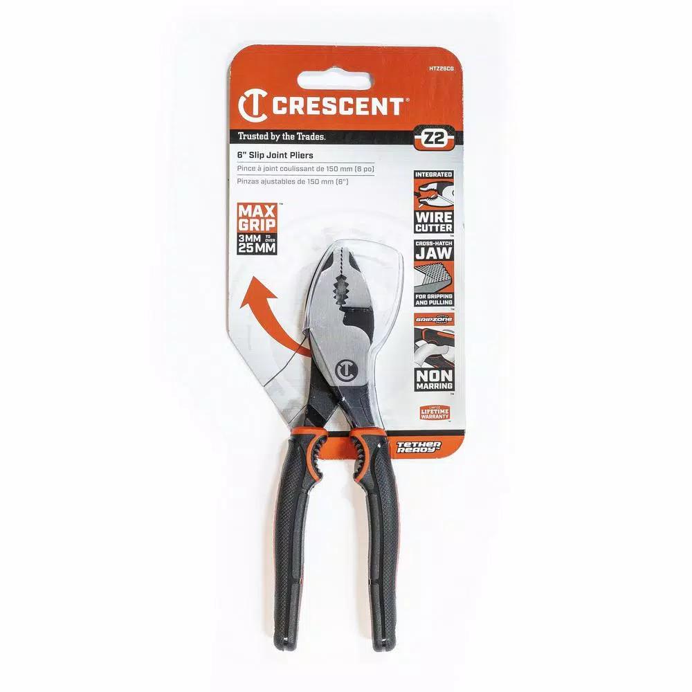 Crescent Z2 6 in. Dual Material Slip Joint Pliers